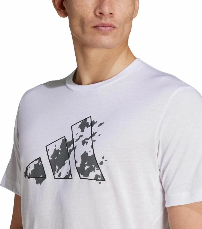 Maicë stërvitore për meshkuj adidas, e bardhë