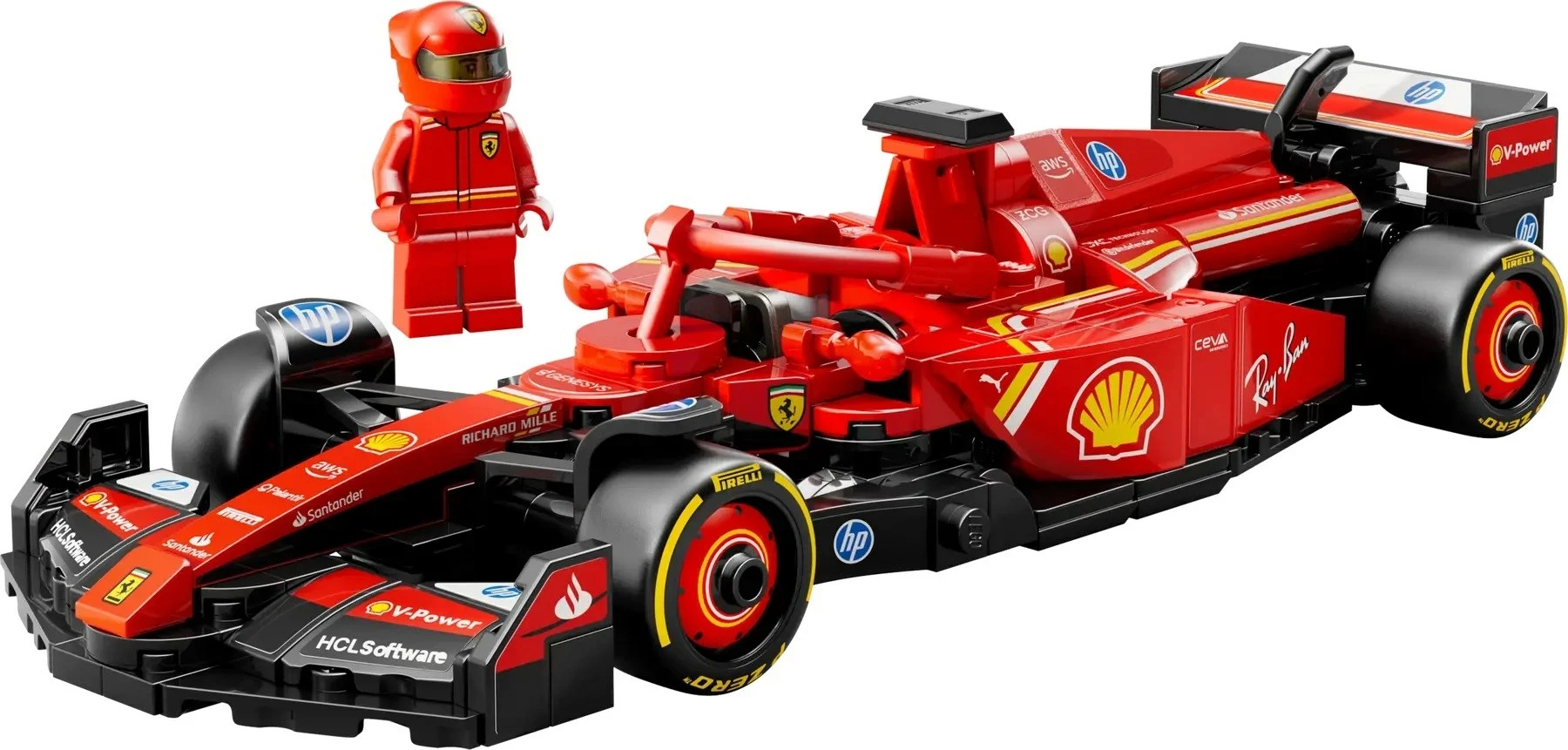 Lego Ferrari SF-24 F1, Set 275 pjesë, Kuqe