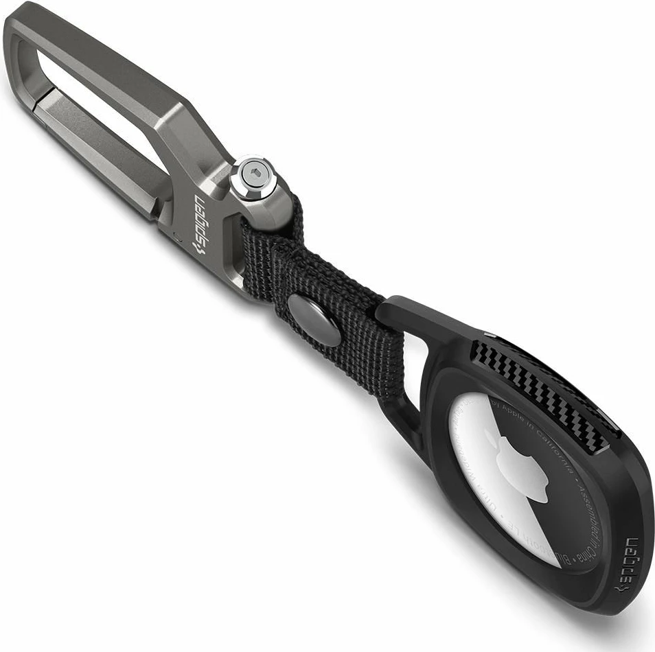 Mbështjellës Spigen Rugged Armor për Apple AirTag, Matte Black