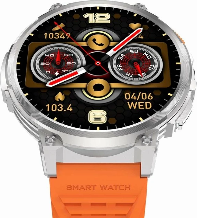 Smartwatch Gravity për meshkuj, e zezë
