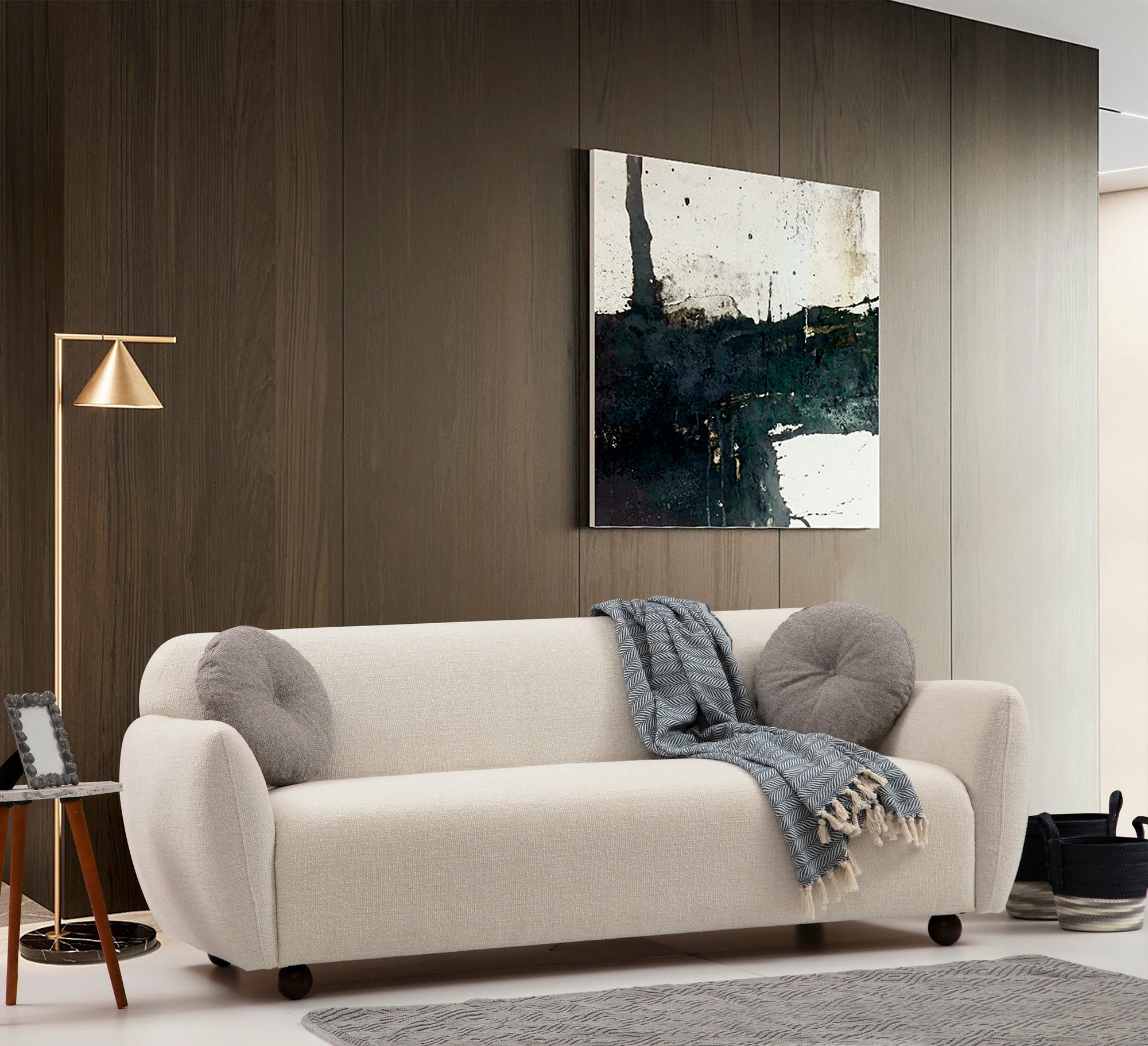 Divan treshe Atelier del Sofa, Eddy, krem