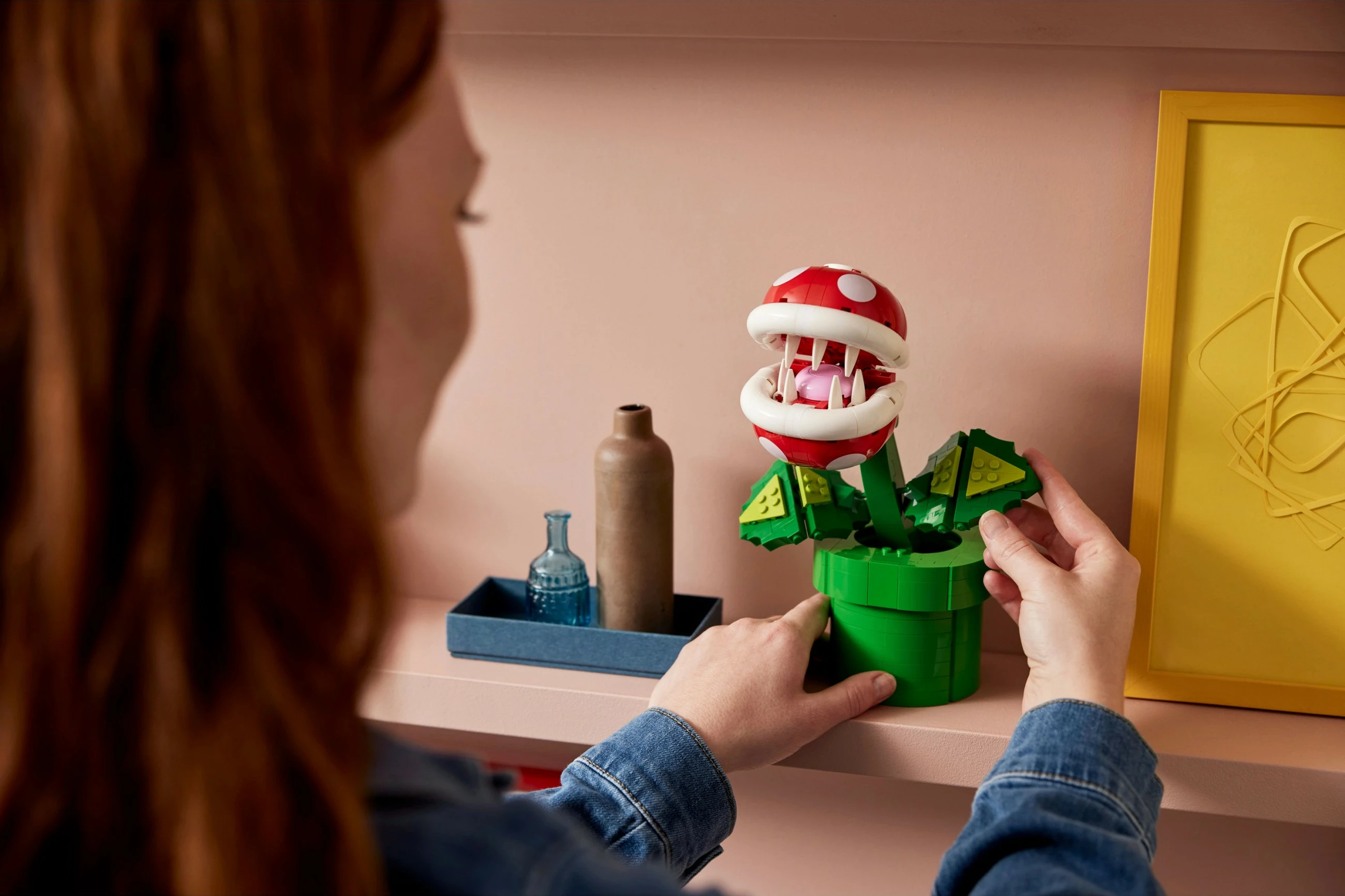 Set ndërtimi LEGO Super Mario Piranha Plant, 540 copë, shumëngjyrësh