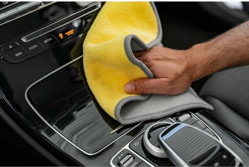 Lecke Mikrofiber Dyansore Premium 30x30cm Hiri/verdhe