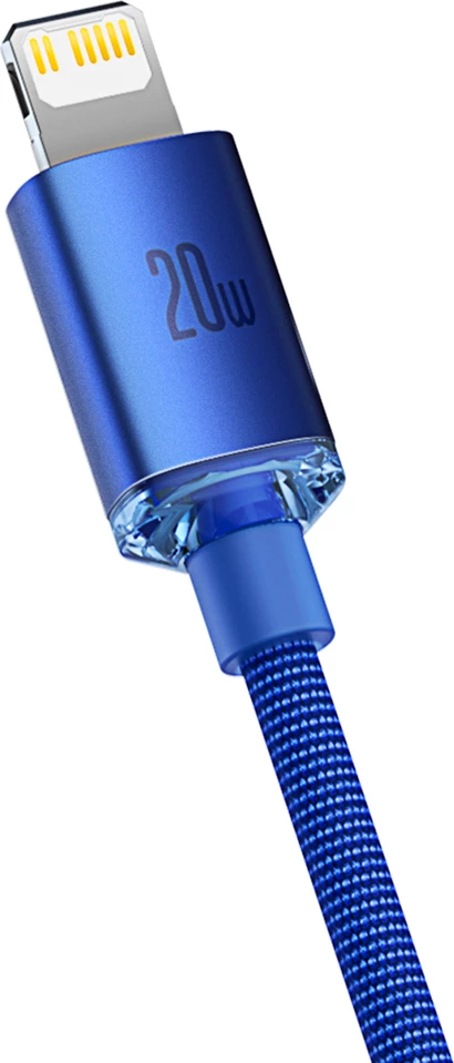 Kabllo Baseus CAJY000203 Lightning në USB-C, 1.2m, 20W, Blu