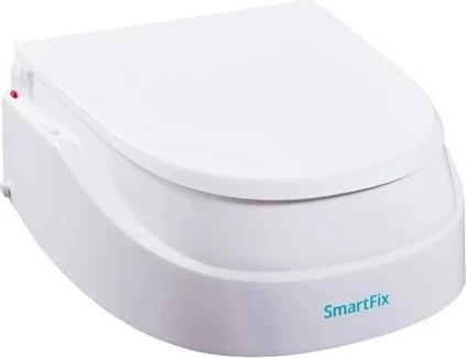 Ngritës ulëse tualeti DIETZ SmartFix, pa mbështetëse, i bardhë