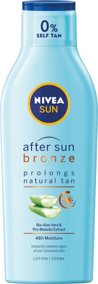 Balsam pas diellit për femra Nivea Sun Bronze After-Sun Balm Extending Tan 200ml