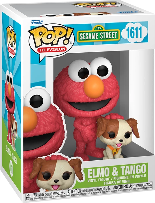 Figurinë koleksionuese Funko POP! TV Sesame Street Elmo & Tango, set 2 figura