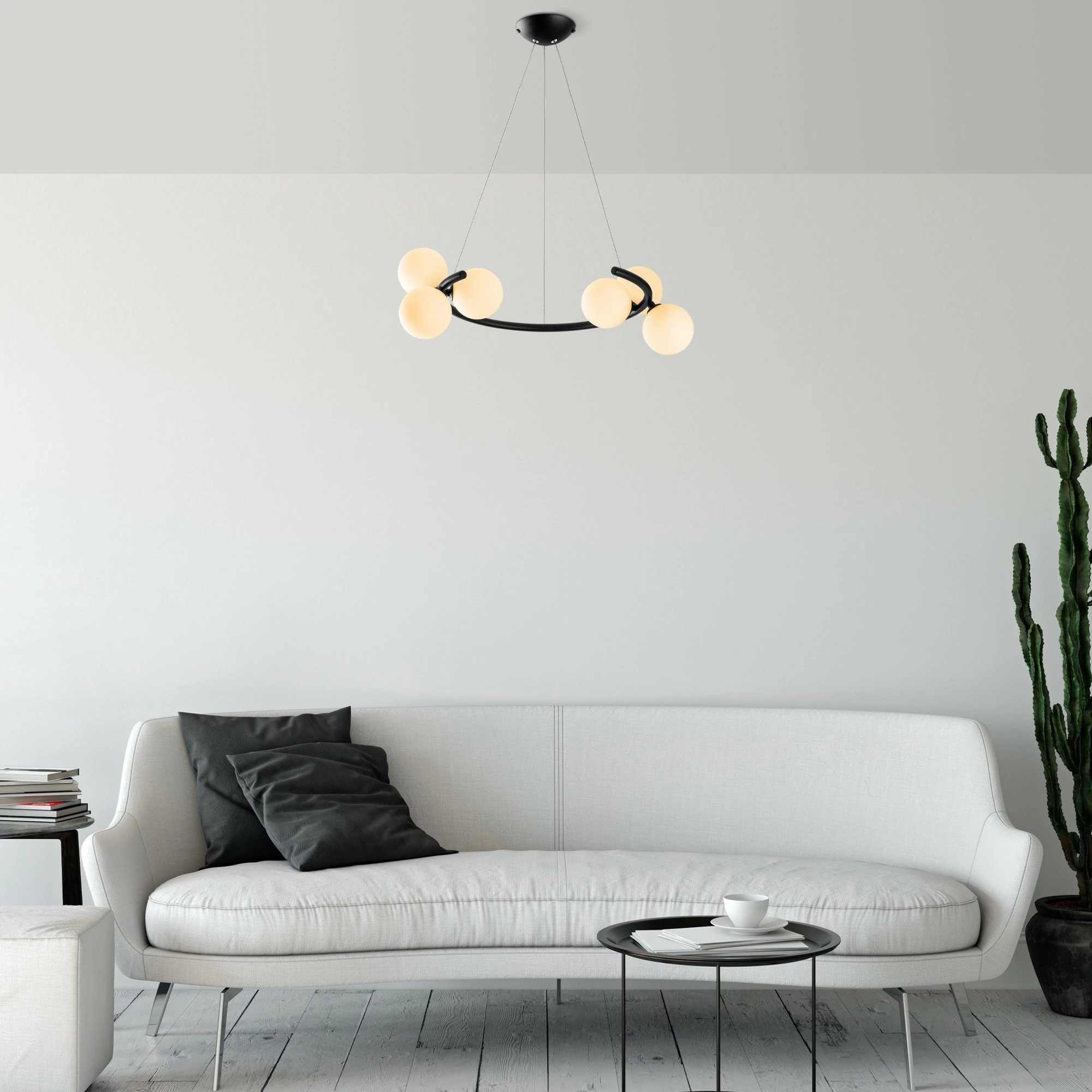 Llambë tavani moderne Opviq, e zezë, Luminar - 14145