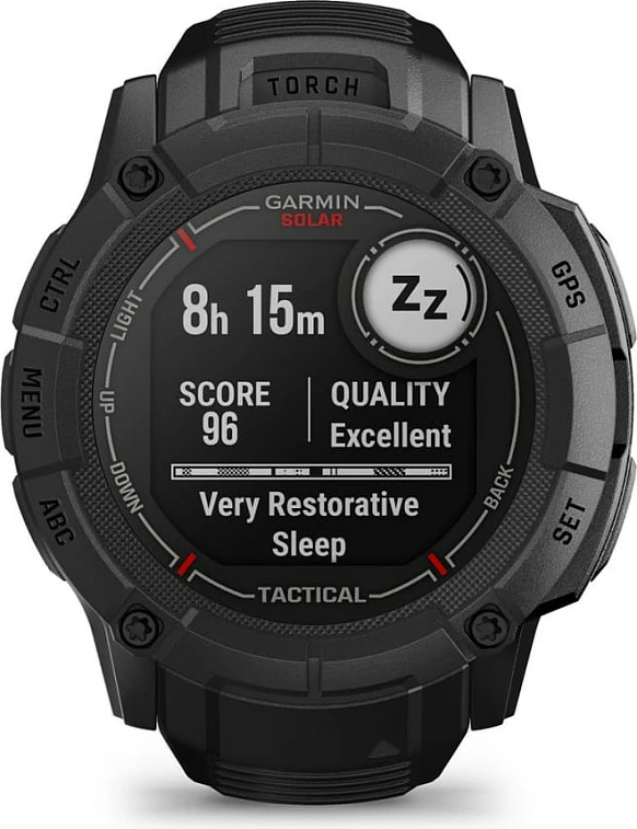 Smartwatch Garmin Instinct 2X Solar Tactical Edition, 1.1" MIP, GPS, 50 mm, e zezë