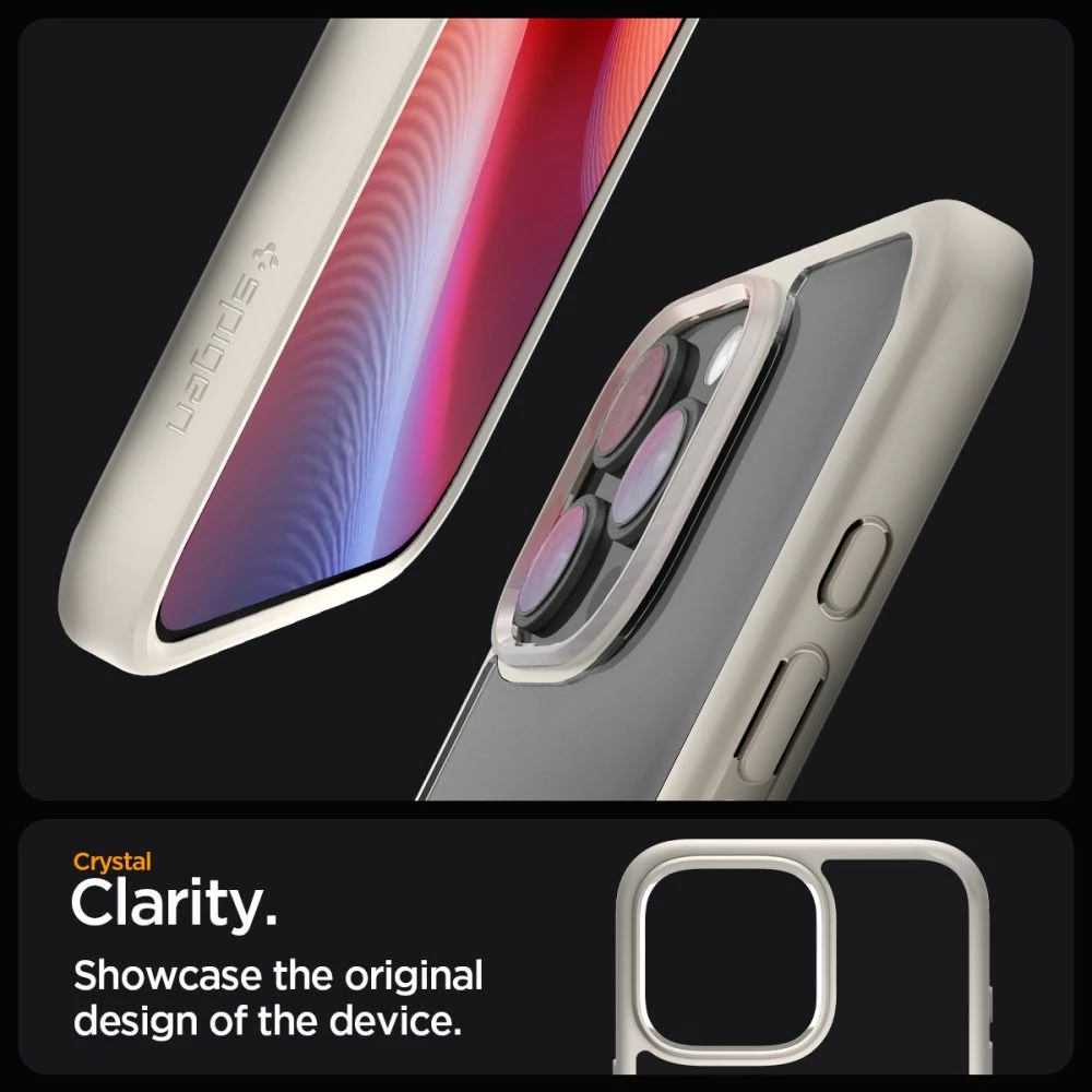 Mbështjellës Spigen Ultra Hybrid për iPhone 16 Pro, Titanic