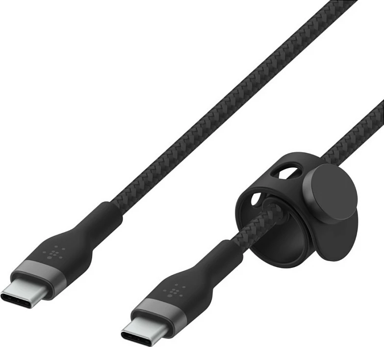 Kabllo karikimi Belkin BOOST↑CHARGE PRO Flex, USB-C në USB-C, 2 m, USB PD, e zezë