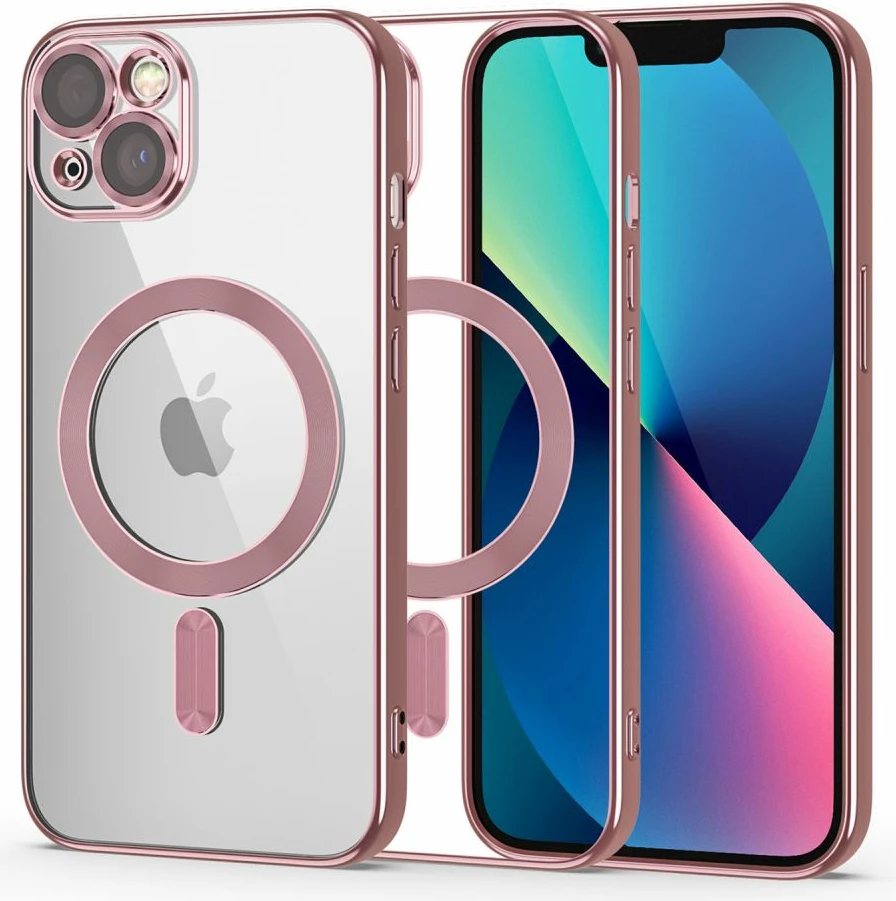 Mbështjellës Tech-Protect MagShine Line për iPhone 13, MagSafe, Rozë