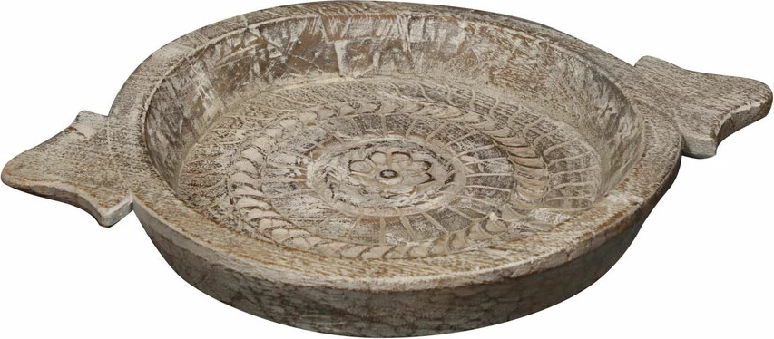 Tabaka dekorative prej druri, ngjyrë kafe, 55x44x8cm