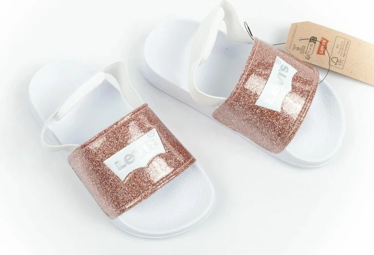 Shapka fëmijësh Levi's Pool S Mini, rozë me shkëlqim