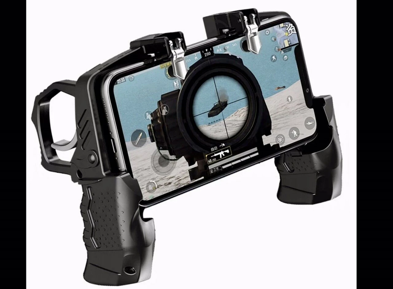 Gamepad K21, kontrollor për lojëra në celular, i zi