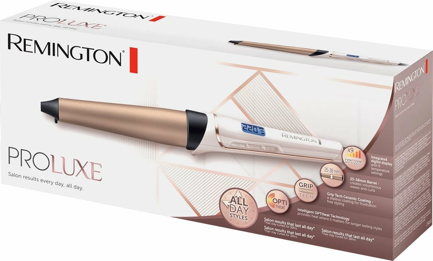 Hekur për kaçurrela Remington PROluxe CI91X1, konik 25–38 mm, 210°C, 54 W