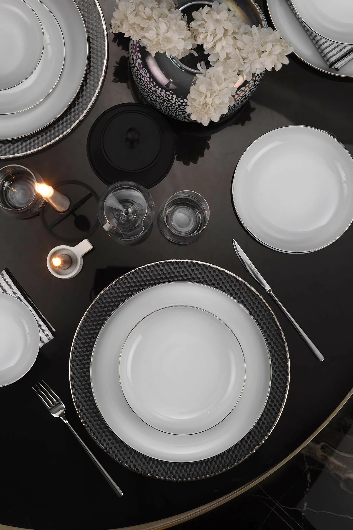 Set darke porcelani 18 pjesë, Hermia, MOD18Y4B540220