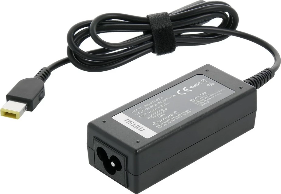 Karikues laptopi Mitsu për Lenovo Yoga, 45W, 20V 2.25A, prizë 11.0x4.5 mm, i zi