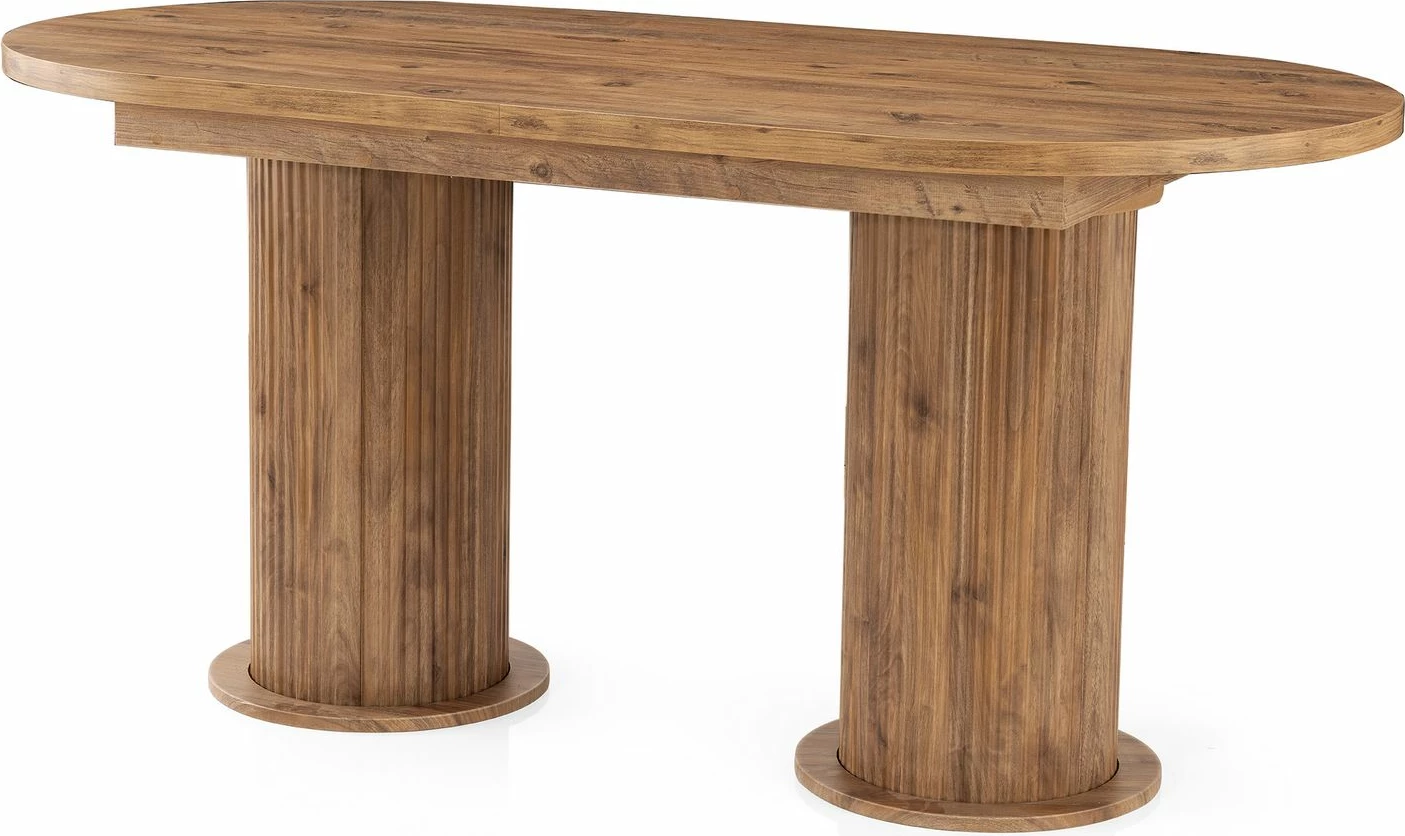 Tavolinë ngrënieje me zgjatje, ngjyrë arre, Skye Decor, Gusto - 2952
