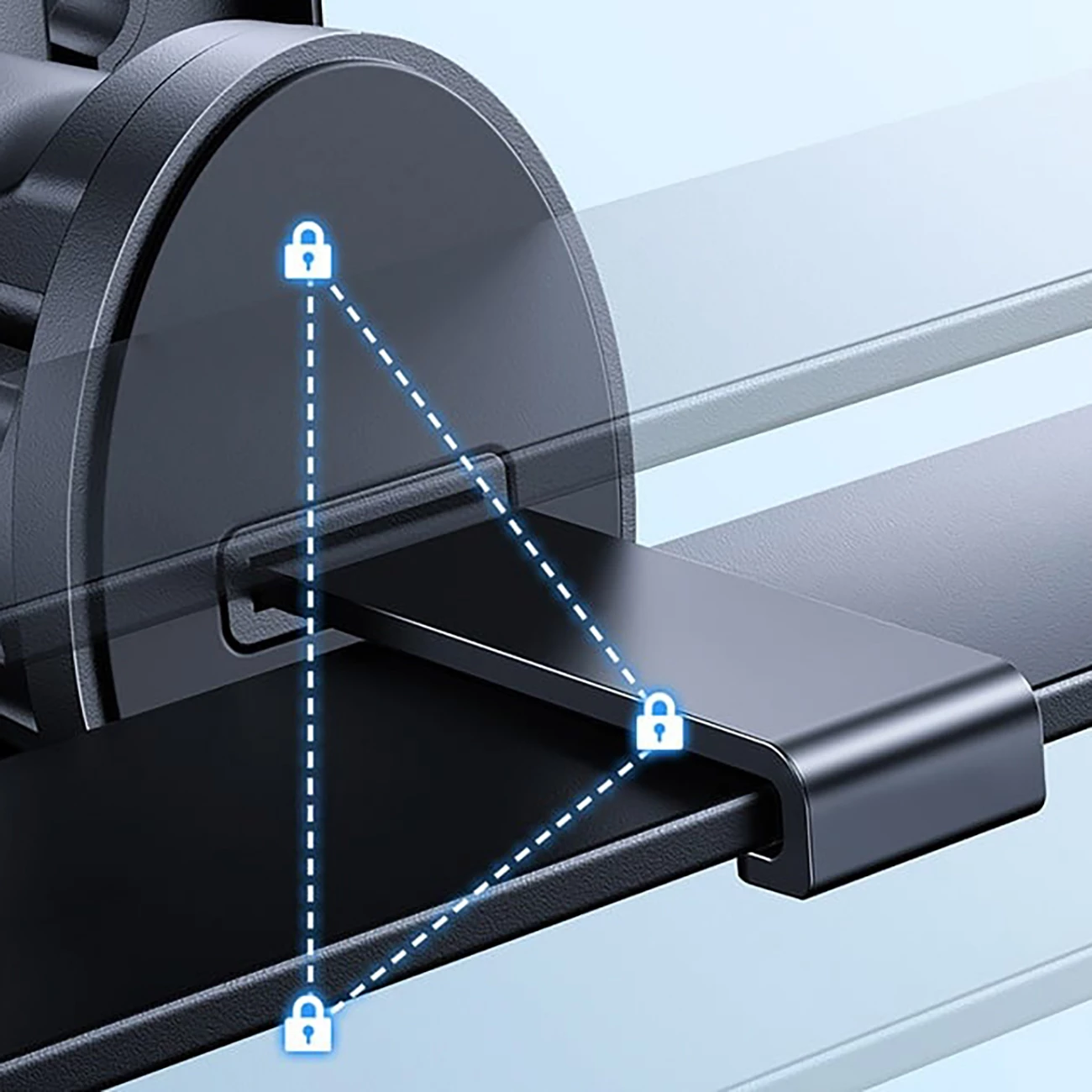 Mbështjellës telefoni për veturë Joyroom JR-OK6, për ventilator ajri, i zi