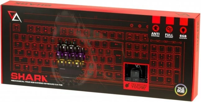 Tastierë CA Shark CA-1418 - USB, e zezë