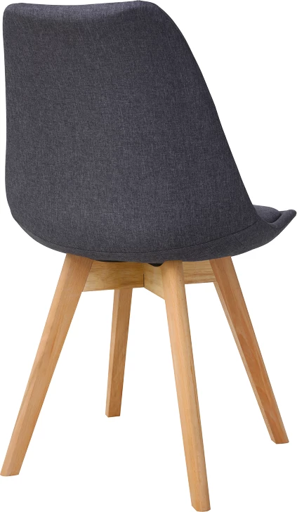 Karrige Gaston, ngjyrë gri e errët, pp-material, dru natyral, 56.5x43x83.5cm