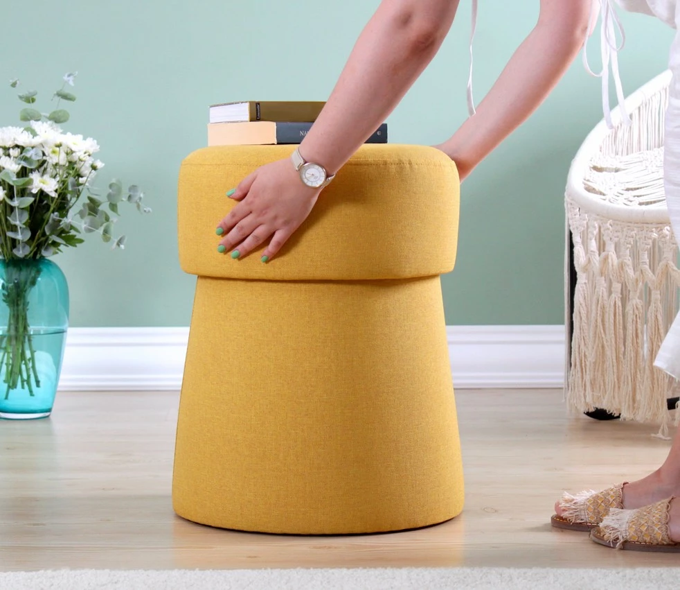 Puf Mustard Atelier del Sofa, 50x40cm