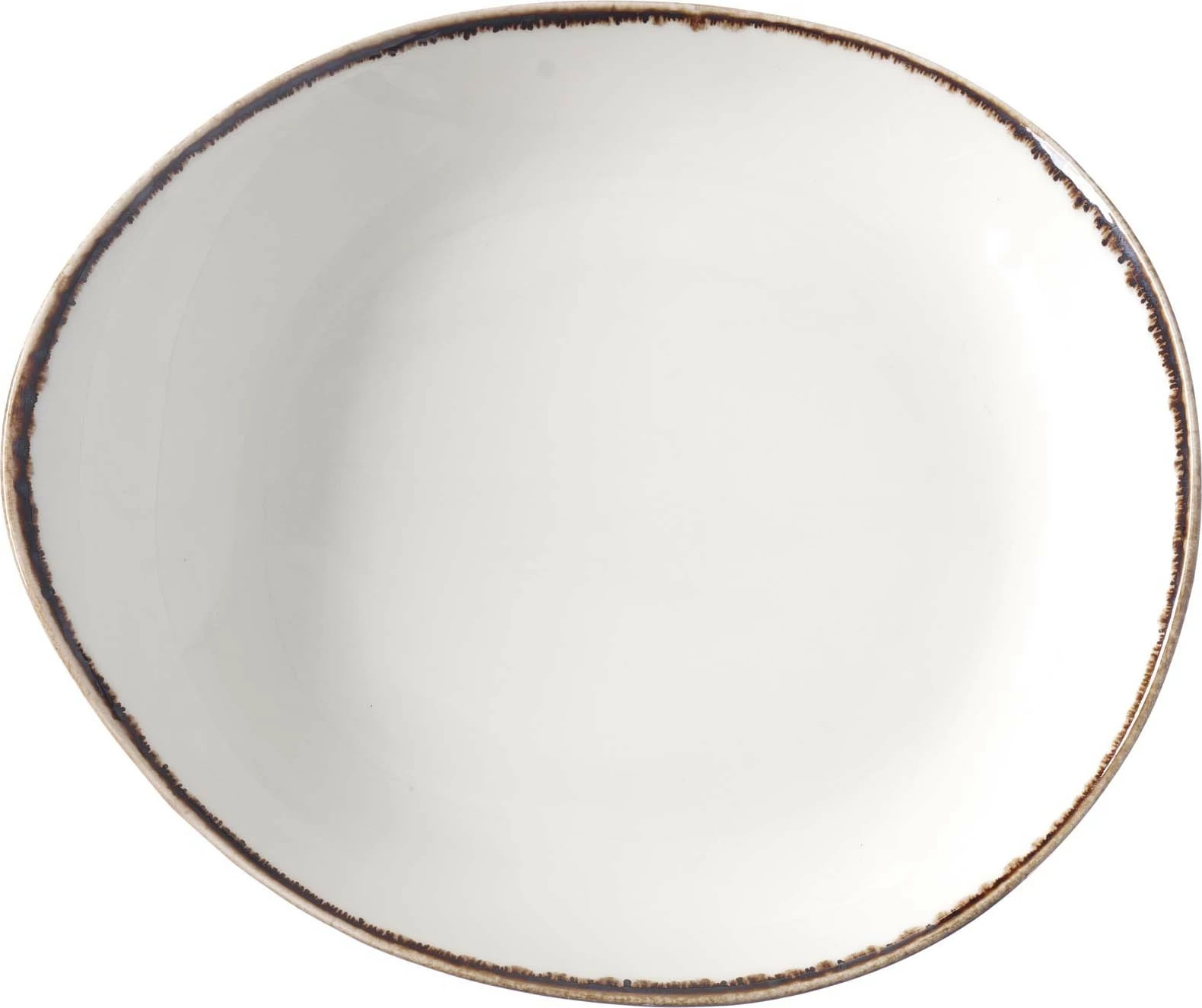 Pjatë prezantimi Fine Dine Vanilla 240x270mm porcelan, ngjyrë krem, set 6 copë
