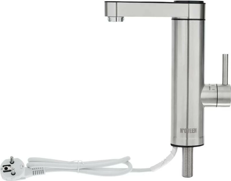 Rubinet ngrohës uji N'OVEEN IWH960, LED panel, inox, IPX4, argjendtë