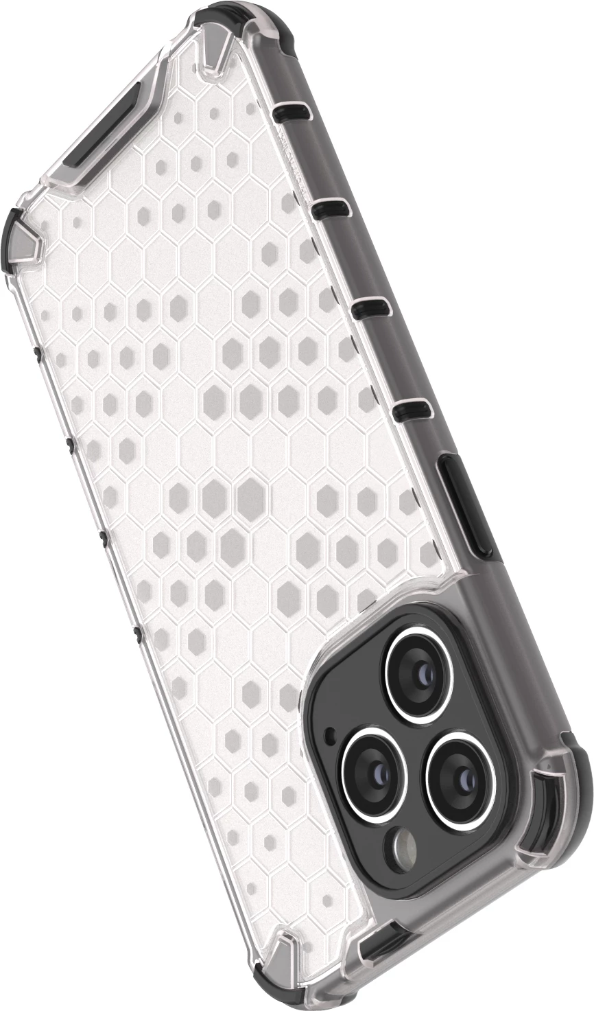 Mbështjellës Hurtel Honeycomb për iPhone 14 Pro, kaltër