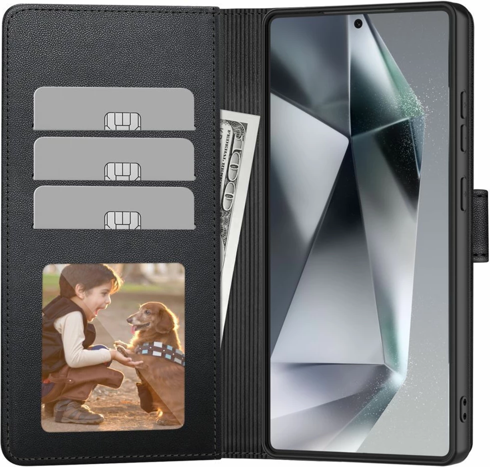 Mbështjellës Tech-Protect Wallet për Nothing Phone 3A, Matte Black