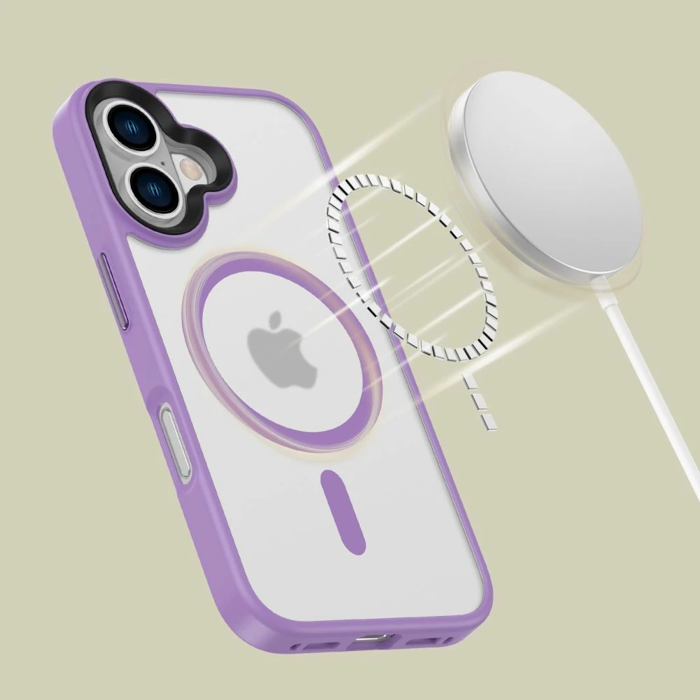 Mbështjellës Tech-Protect MagMat për iPhone 16, MagSafe, Vjollcë