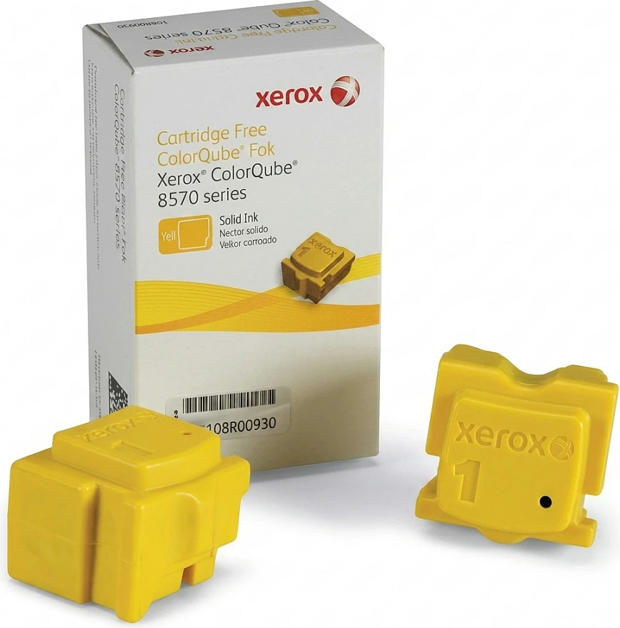 Toner Xerox Solid Ink 108R00930, 2 shkopinj, për ColorQube 8570, e verdhë