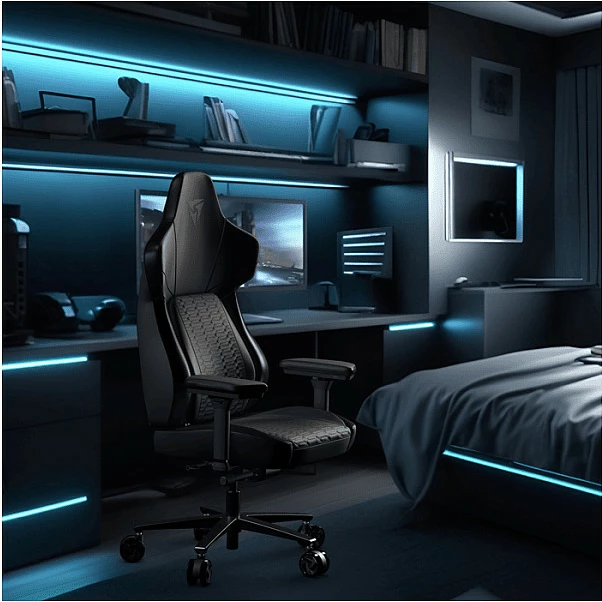 Karrige gaming ThunderX3 CORE-Racer, ergonomike, e zezë