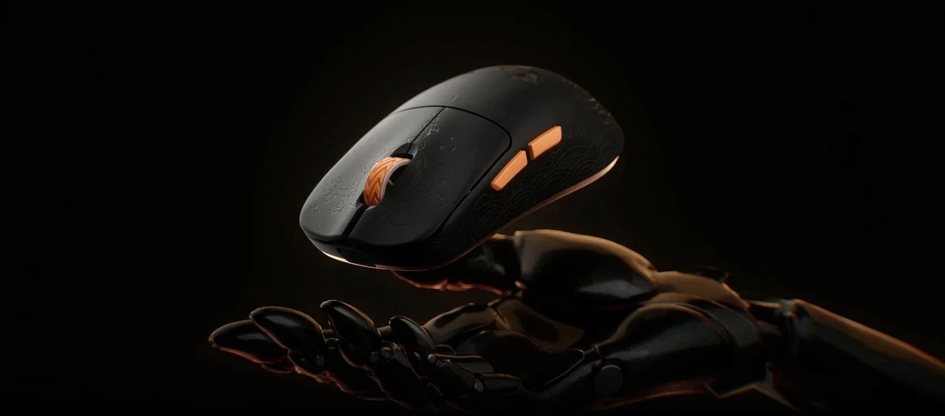 Maus Keychron G3-Z1 3950 8K, pa kabllo, 30000 DPI, karbon fiber, i zi