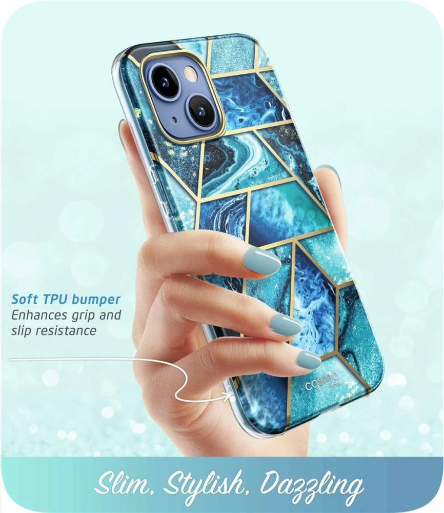 Mbështjellës Supcase Cosmo për iPhone 14 Plus, Blu