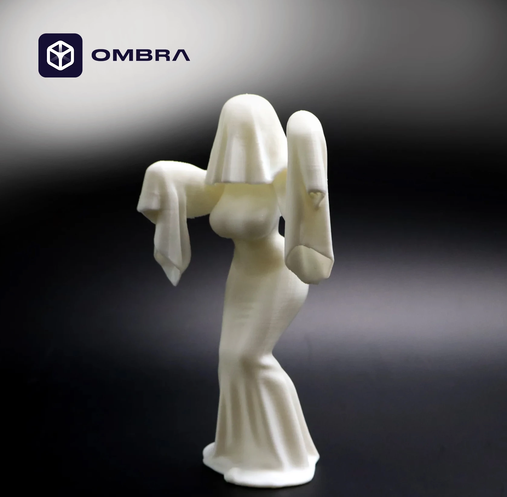 Figurë Dekorative "Statujë" (Ghost Woman) - e bardhë