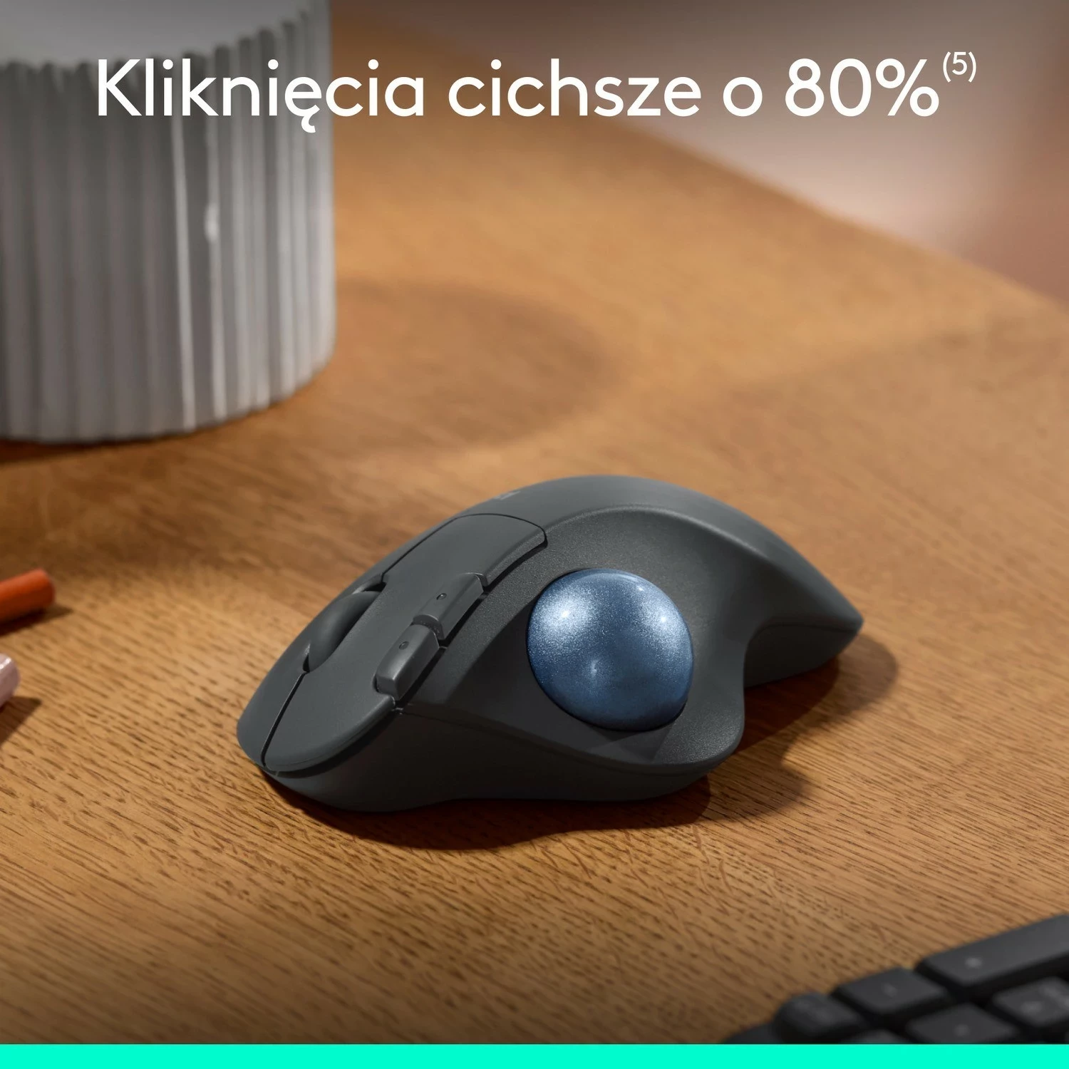 Maus Logitech M575S, Ergonomik, Wireless, Grafit