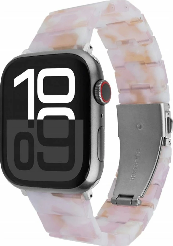 Rrip smartwatch Fixed Resin për Apple Watch 38/40/41 mm, rozë candy