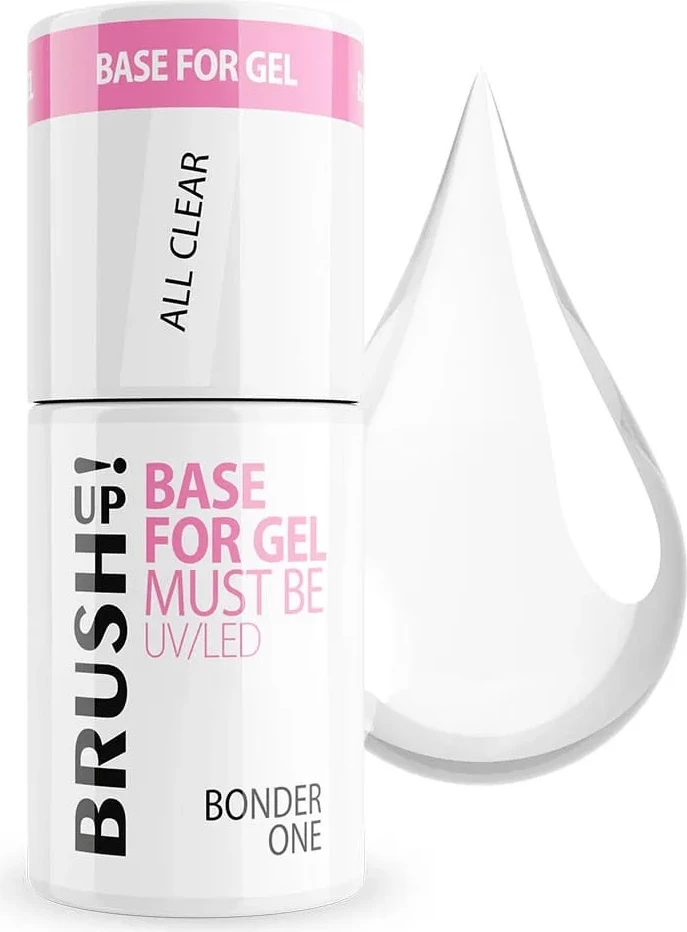 Bazë për thonj BrushUp! Hybrid Base for Nails under Gel Bonder One për femra, 5g