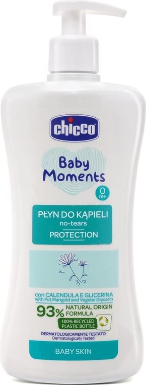 Lëng për banjë Chicco Baby Moments Bathing Liquid 0m+ Protection, 500ml