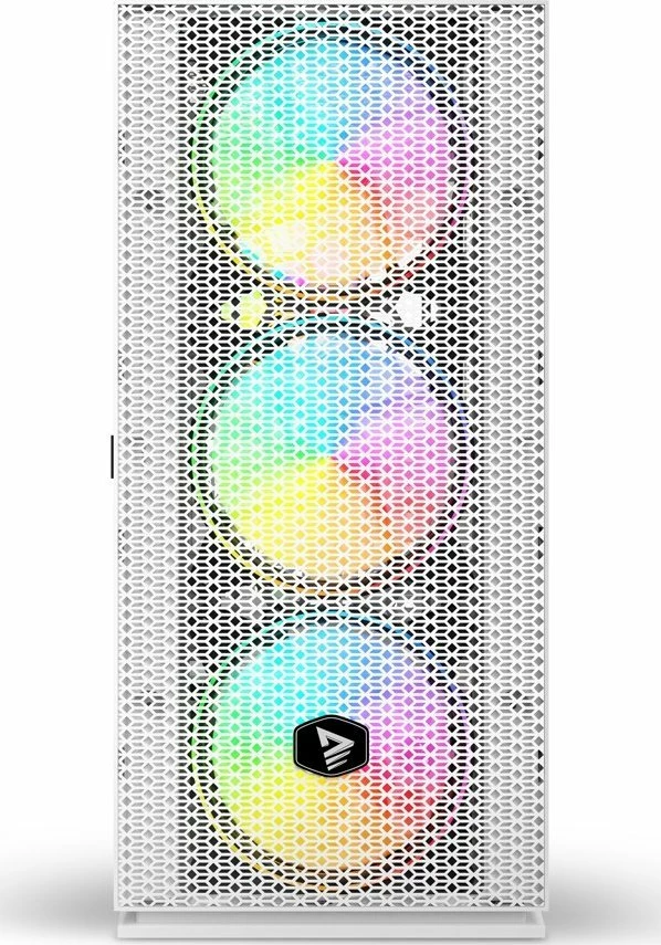 Kasë Savio Raptor X1 SAVGC-RAPTORWHITEX1, midi tower ATX/e-ATX, 4x120mm ARGB fan, xham i temperuar, e bardhë