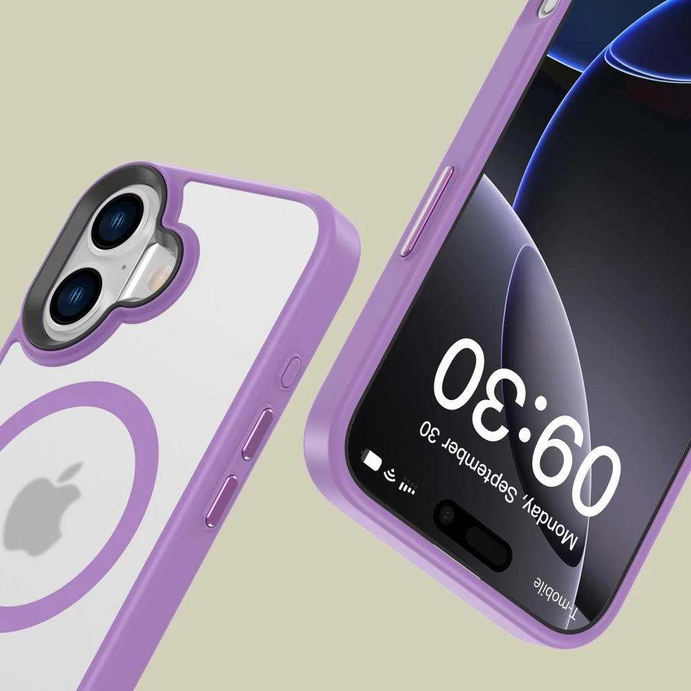 Mbështjellës Tech-Protect MagMat për iPhone 16, MagSafe, Vjollcë