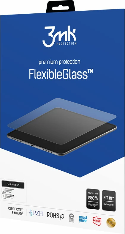 Mbrojtës ekrani hibrid, 3mk Protection FlexibleGlass, për iPad 6, 7H, antibakterial