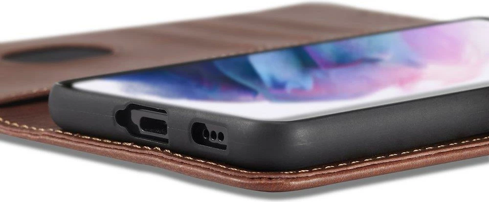 Mbështjellës Hurtel Magnet Case Elegant për Samsung Galaxy S22+, me kapak, kaltër