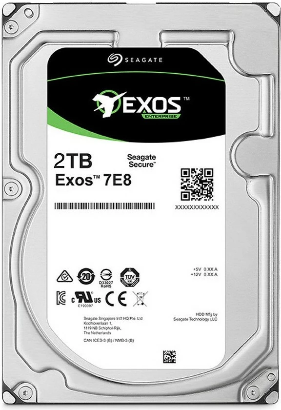Hard disk Seagate Exos 7E8, 2TB, 3.5", 7200 RPM, SATA