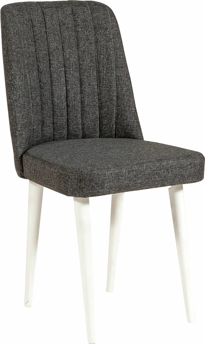 Set tavoline me karrige (4 copë), Hanah Home Vina 1053, e zgjatshme, anthracite dhe e bardhë