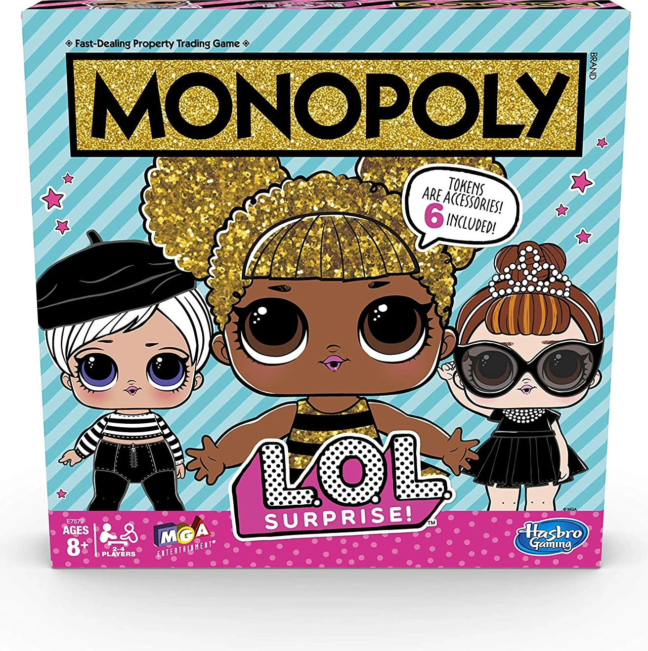 Lojë tavoline Hasbro Monopoly L.O.L. Surprise, version anglisht, 2-6 lojtarë, 8+