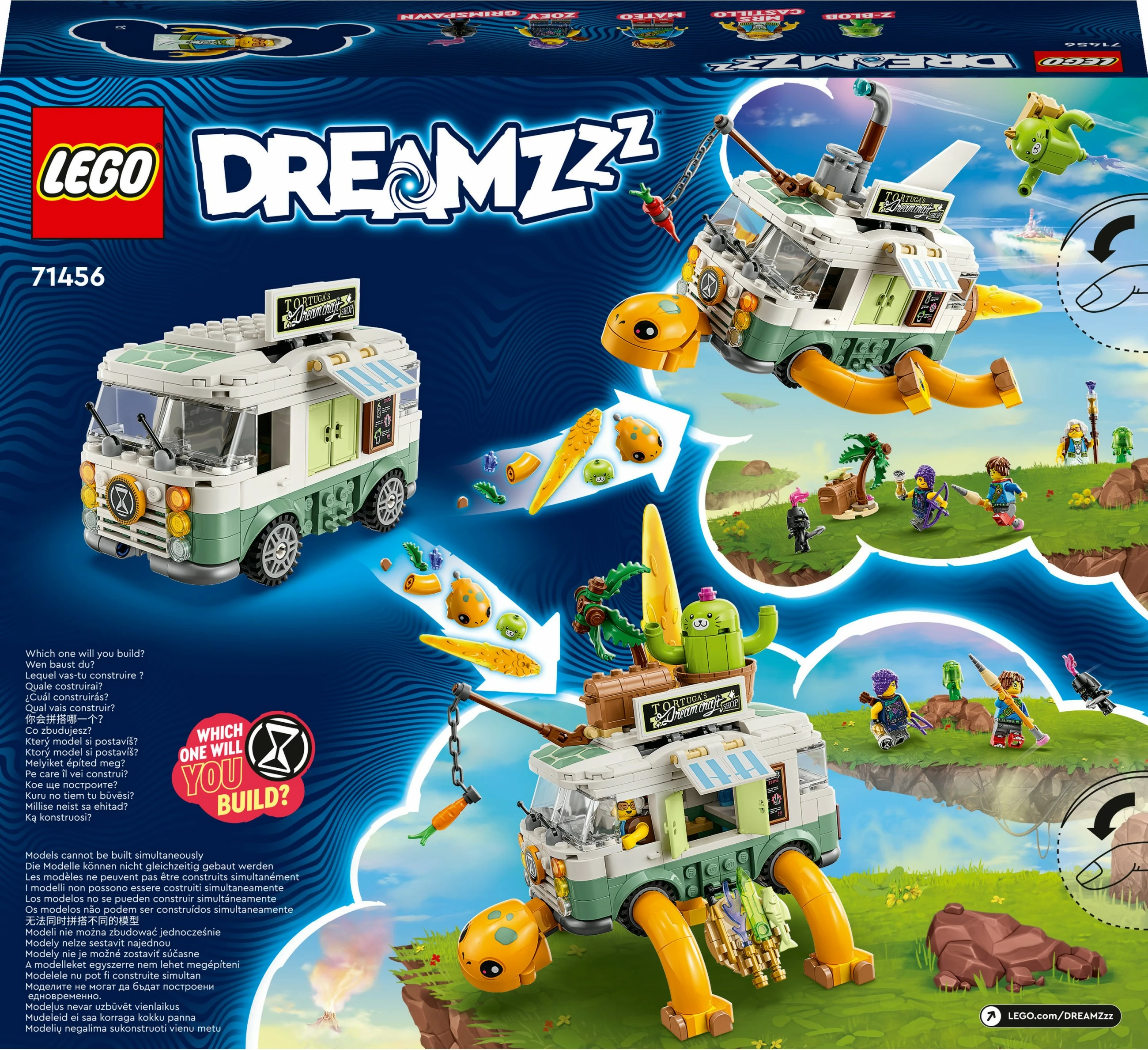 Set ndërtimi LEGO DREAMZzz 71456 Mrs. Castillos Turtle Van, multikolor