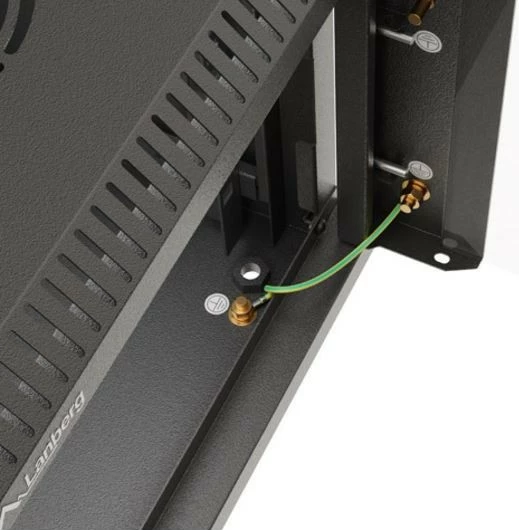 Kabinet RACK montim muri, Lanberg WF11-3306-10B, 10", 6U, 300x300 mm, derë xhami, IP20, ngjyrë e zezë